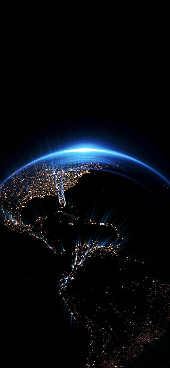 Nighttime Earth, Smart , Outer space, background HD phone wallpaper