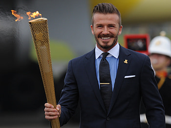 Olympic flame, David Beckham HD wallpaper