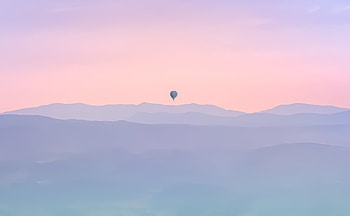 Air Balloon Minimal Morning, air-balloon, sky, graphy, morning, nature HD wallpaper
