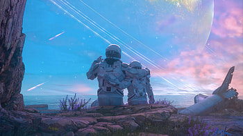 Astrolove, astronaut, artist, artwork, digital-art, artstation HD wallpaper