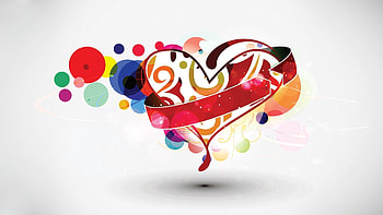 Love, Circles, Form, Forms, Heart HD wallpaper