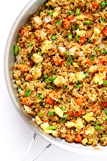 Quinoa fried dish, Delicious and gluten-, Nutritious grain, Unique cooking method HD phone wallpaper
