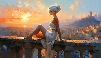 Sunsets Silent Plea Queen, queen, sunset, artist, artwork, digital-art, deviantart HD wallpaper
