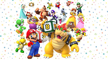 Pom Pom (Super Mario), Video Game, Super Mario Party, Boo (Super Mario), Bowser Jr, Bowser, Diddy Kong, Donkey Kong, Dry Bones (Super Mario), Goomba, Hammer Bro, Koopa Troopa, Luigi, Mario, Monty Mole, Princess Daisy, Princess Peach, Rosalina (Mario), Shy Guy, Super Mario, Waluigi, Wario, Yoshi HD wallpaper