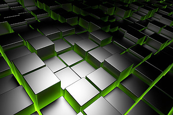 3d cubes metal chrome brick square cuba HD wallpaper