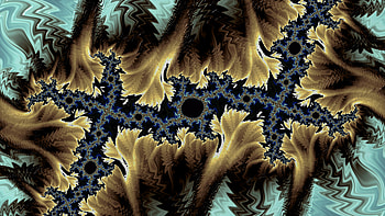 Trippy Psychedelic Fractal, trippy, psychedelic, trance, blue, yellow, Abstract, fractal, abstract blue HD wallpaper