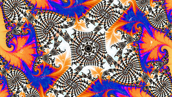 Trippy Psychedelic Fractal, colorful, colors, artistic, Abstract, fractal HD wallpaper