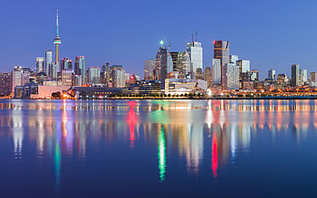 Toronto Skyline, Travels, CN Tower, Ontario Canada HD wallpaper