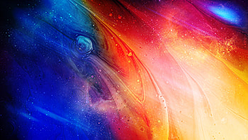 Texture, liquid surface, abstract, multicolored HD wallpaper