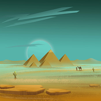 Art, Desert, Pyramids, Traveler, Wayfarer HD phone wallpaper