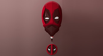 Deadpool, beard, minimal, art HD wallpaper