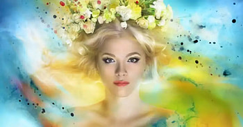 Fantasy woman, Flowers, Girl, Blonde, Fairy HD wallpaper
