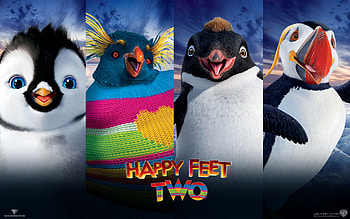 Happy Feet, Animated penguins, Neon-lit dance, Charming storyline HD wallpaper