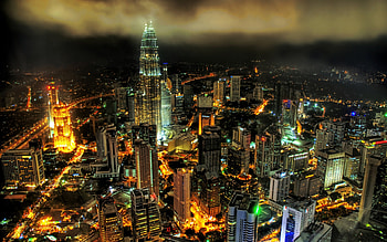 Kuala Lumpur, Petronas Towers, MacBook Air HD wallpaper