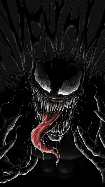 Venom, Marvel Black Venom, Black Venom HD phone wallpaper