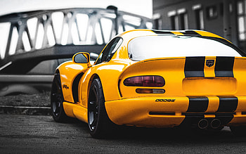 Dodge viper, rear, sports car HD wallpaper