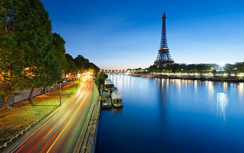Eiffel Tower, Night , Paris, France HD wallpaper