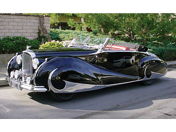 Bentley MarkVIFranayCabriolet, classic, black, car, show, hot, bentley HD wallpaper