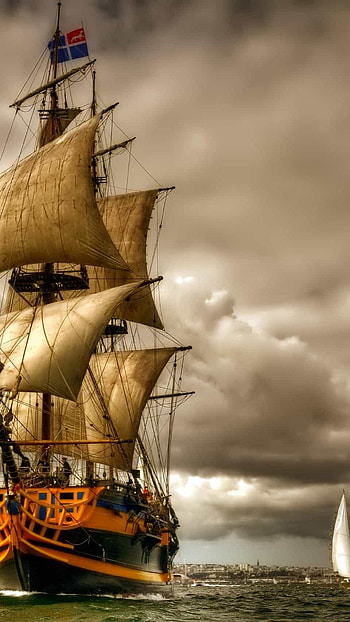 sailing ship HD phone wallpaper