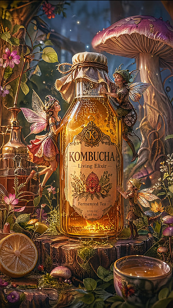 Fairy, Mushroom, Bottle, Forest HD phone wallpaper