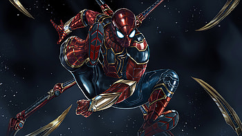 Iron Spiderman , spiderman, superheroes, artist, artwork, digital-art, artstation HD wallpaper