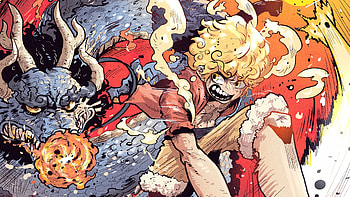 Colorful Gear 5 Kaido Monkey D. Luffy One Piece HD wallpaper