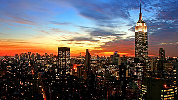 Chicago Sunset HD wallpaper