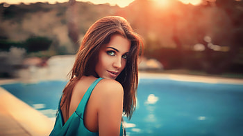 Women Model Long Hair Portrait , women, girls, portrait HD wallpaper