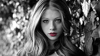 Magic glance, eyes, girl, lips, glance HD wallpaper