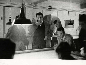 Federico Fellini, Jack Garofalo, 1958 Print HD wallpaper