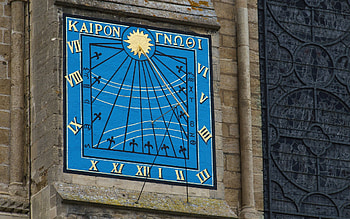 Sundial on Ely Cathedral, England, England, clock, sundial, cathedral HD wallpaper