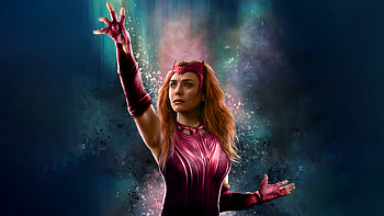 Elizabeth Olson As Scarlet Witch Fan Art, scarlet-witch, superheroes, artist, artwork, digital-art HD wallpaper