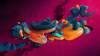 Bubbles, 3D, Form, Forms, Digital Art HD wallpaper