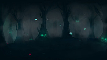 Abstract, Dark, Forest, Stains, Spots, Fear HD wallpaper