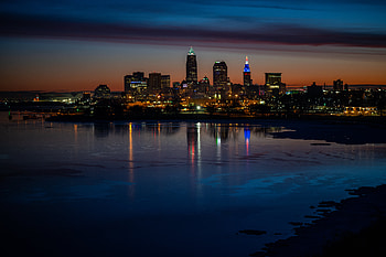Cities, Night, City, Building, Lights, Reflection, Coast HD wallpaper