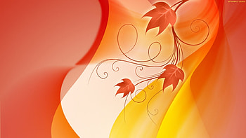 design tv 1280x 720. jpg, flare, leaves, glow, red, orange HD wallpaper