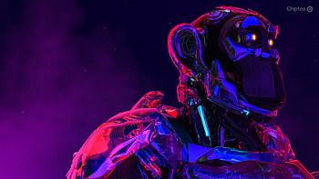 Chiptos X Robot Ape Computer Parts PC Gaming Fog Smoke NFT Background Trippy HD wallpaper