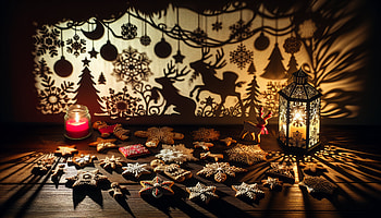 Festive Holiday Cookies, holiday cookies, Christmas, christmas ornaments, cookie, lantern HD wallpaper