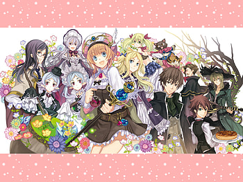 atelier rorona, games, series, cute, rorona, dress, pretty, group, girls, funny, flowers, atelier HD wallpaper