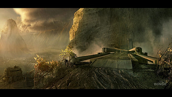 Halo reach, bridge, planet, war HD wallpaper
