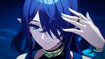 Lauma — Genshin Impact | Azure-Haired Elegance, Video Game, Genshin Impact, Blue Hair HD wallpaper