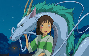 Chihiro and Haku Dragon, Spirited Away HD wallpaper