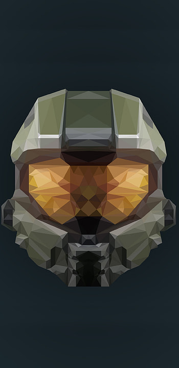 Halo Infinite artwork, Low-poly style, Samsung Galaxy S8 , Artistic beauty HD phone wallpaper