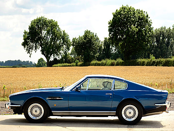 Trees, Aston Martin, Cars, Side View, Retro, V8, Saloon, 1972 HD wallpaper