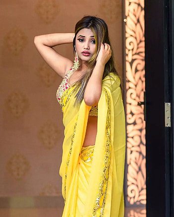 Saree Babe, sari, hair HD phone wallpaper