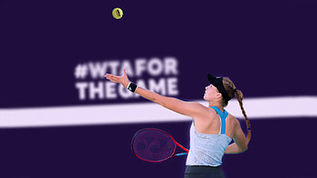 For the Love of the Game, tennis ball, 2560x1440, entropy, tennis racquet, WTA for the game, Elena Rybakina HD wallpaper