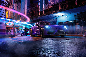 Porsche On Town Ride, porsche, cars, behance HD wallpaper