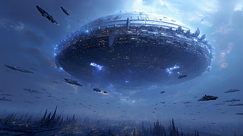 Eclipse Dreadnought — Sci‑Fi Capital Ship, Sci Fi, spaceship, UFO HD wallpaper