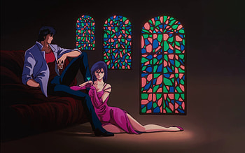 Ryo and Saeko, love, Anime HD wallpaper