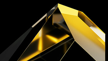 Black Gold Shape Fractal , abstract, shapes, dark, artist, artwork, digital-art HD wallpaper
